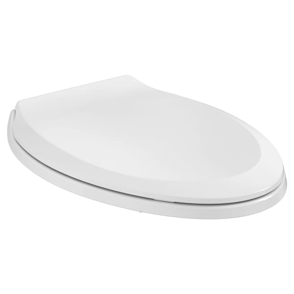 American Standard Slow Close Seat Elongated Wht With Cover, Polypropylene Plastic, Elongated, White 5503A.00B.020 - main